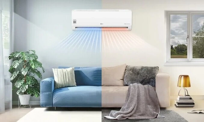 Qual a vantagem do ar condicionado quente e frio?